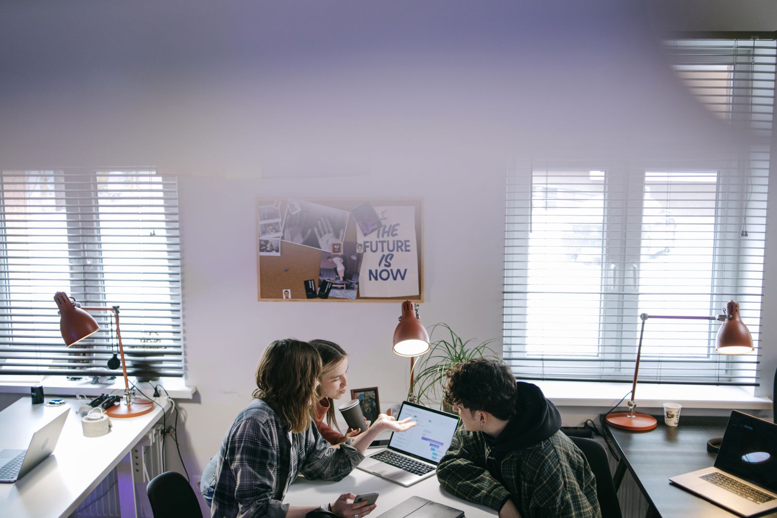 Marketing team collaborating